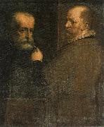 CAMBIASO, Luca Self-Portrait of the Artist While Painting His Father USA oil painting reproduction